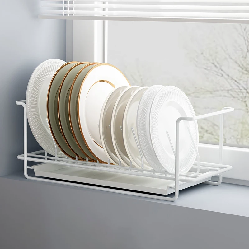 Kitchen Dish Drying Rack Organizer Stand Tableware Storage