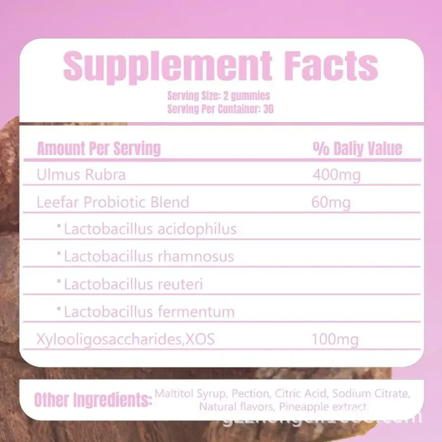 In Stock Women's Probiotic Gummies Factory Direct Sale for Adults and Pregnant Women TK Foreign Trade Cross-Border