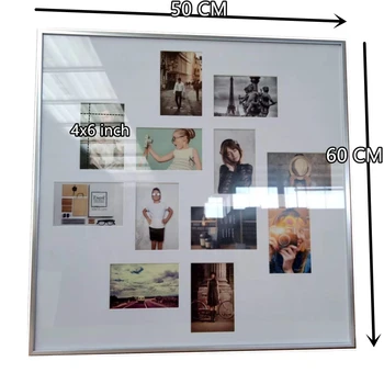 Black White Gold Collage Picture Frames with Openings Multi Photo Frame for Wall Hanging Frame
