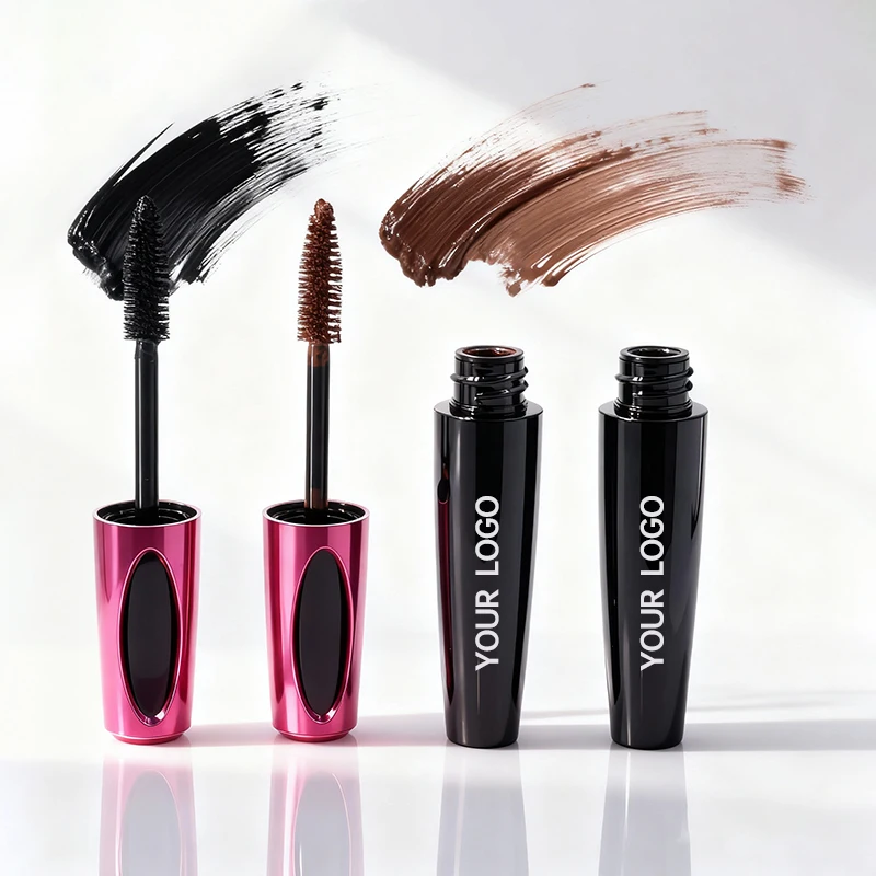 Máscara de pestañas OEM de 15 ml con fibras de seda, máscara de alargamiento, crema impermeable, máscara natural para ojos, maquillaje al por mayor