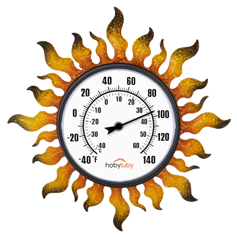 Factory Supply Waterproof Temperature Gauge Metal Wall  Indoor Outdoor Thermometer