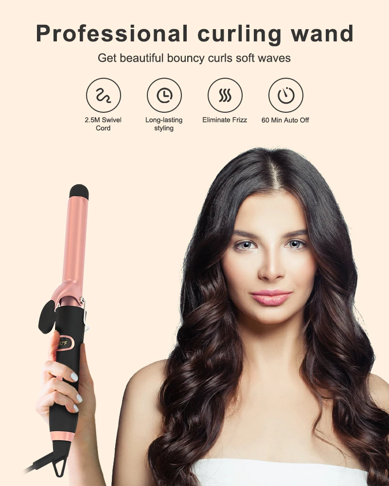 Professional Ceramic Beachwaver Beach Wave Rotating Custom Ceram Styler