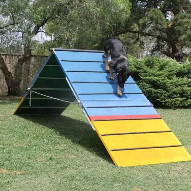 Outdoor-Game Professional Dog Agility Training Equipment A-FRAME Climb Ramp  Platform
