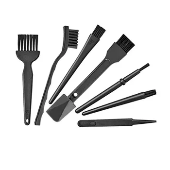 7pcs set computer cleaning brush anti-static brush hard bristle keyboard cleaning tool dust removal car board brush