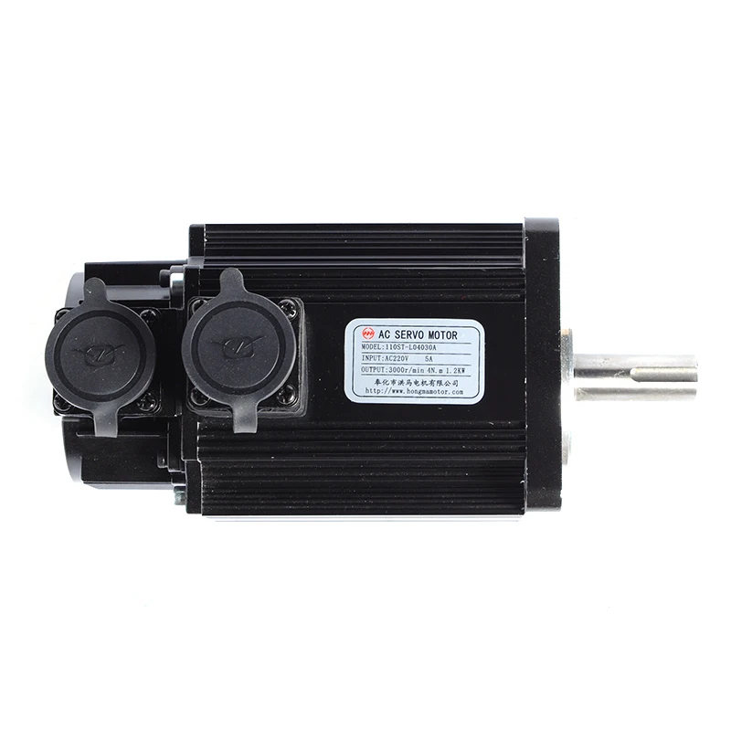 Комплект серводвигателя переменного тока кВт, серводвигатель переменного тока 110ST-L04030 4N.M, трехфазный и однофазный двигатель переменного тока