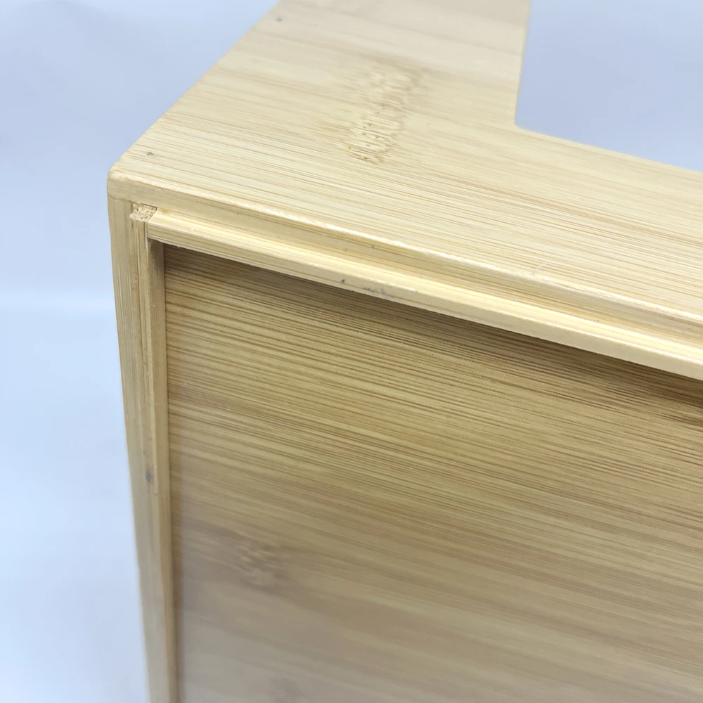 Bamboo Kitchen Fridge Drawer Organizer Tray Storage Bin With