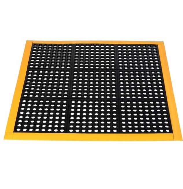 Interlocking Anti Slip Multi Purpose Honeycomb Rubber Floor Mat