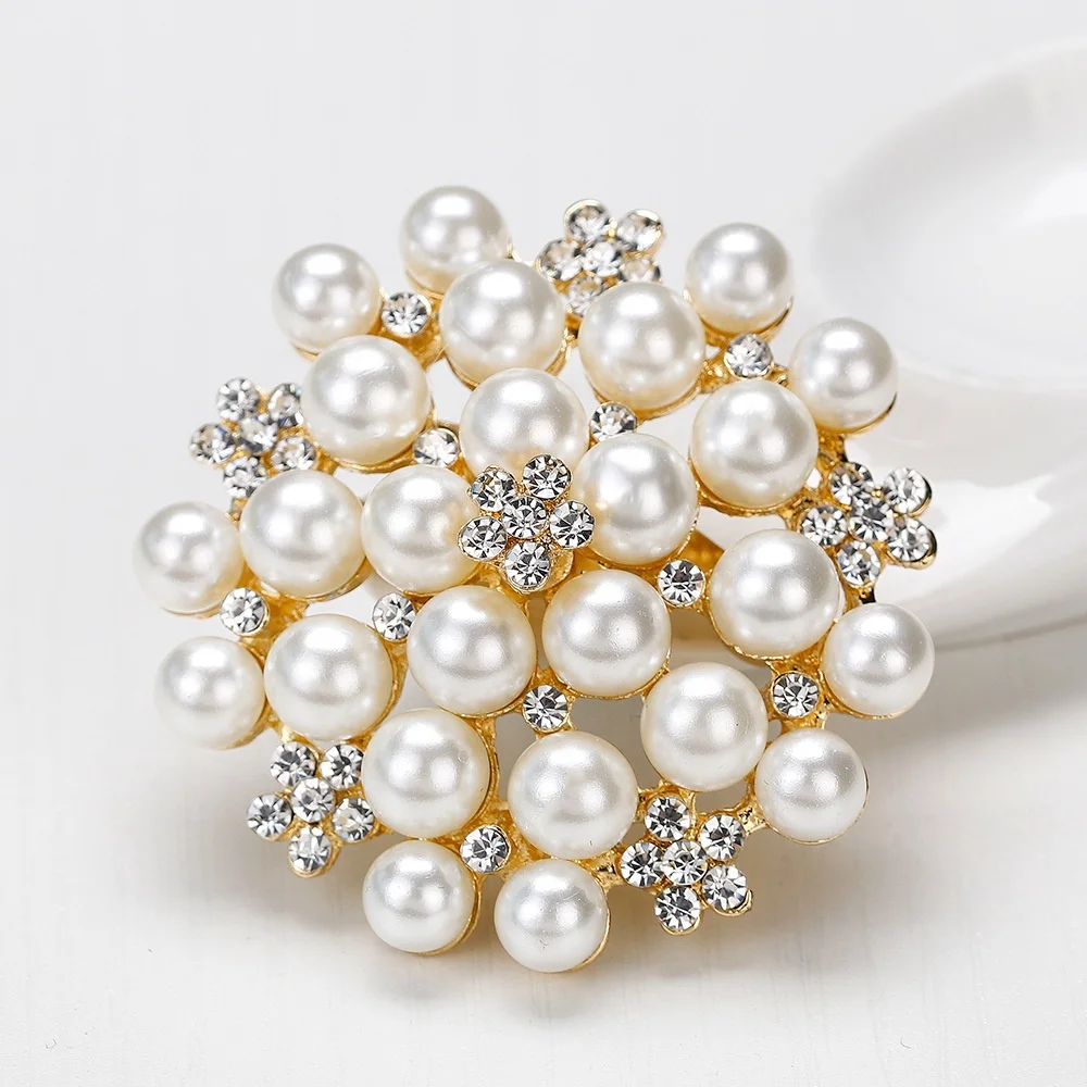 Brooch Freshwater Pearl Flower Brooches Pearl Brooches For Women