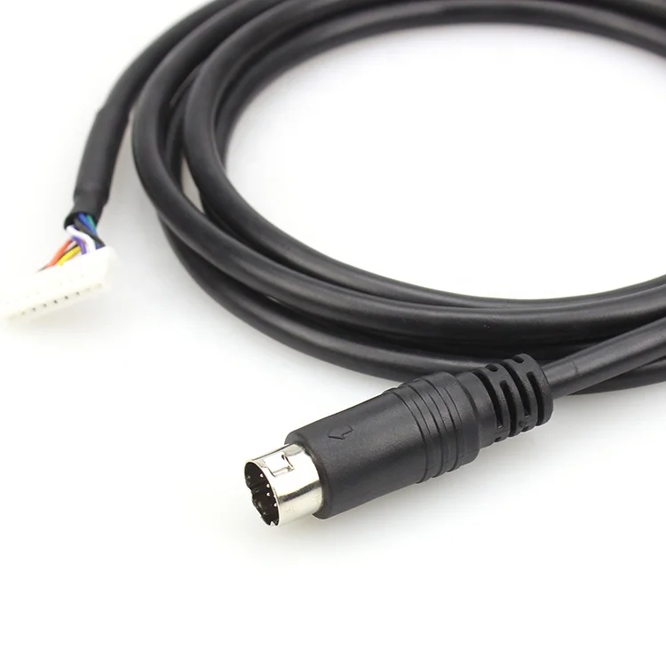 9-Pin Mini DIN to PH2.0 Shielded Extension Cable for Audio Video Industrial Control Factory Automation PLC Systems