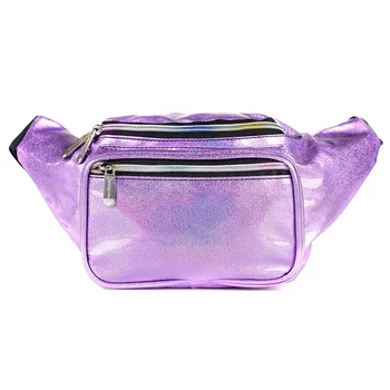 Hot Selling Fashion Laser Fanny Pack Wholesale Unisex Custom Glitter Waist Bag