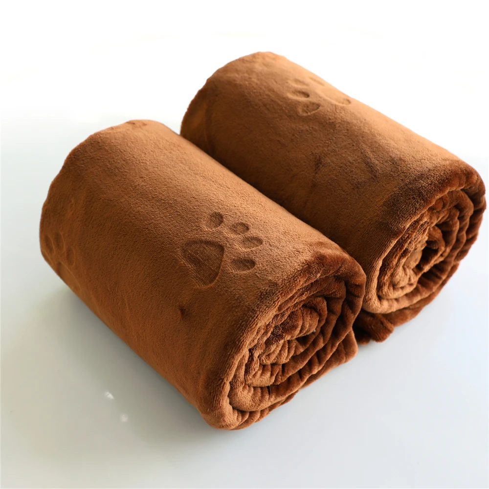 100 Polyester Flannel Shaved Plush Animal Cat Pet Blanket 30*40 Inches