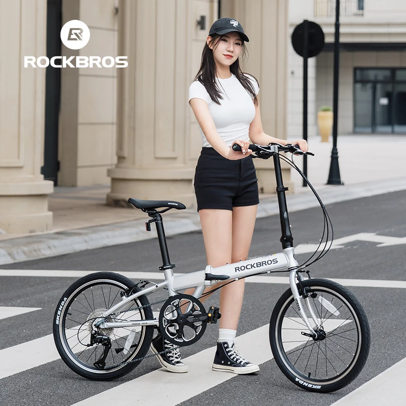 ROCKBROS 折りたたみ自転車 20インチ 8速シフト 男性女性通勤用