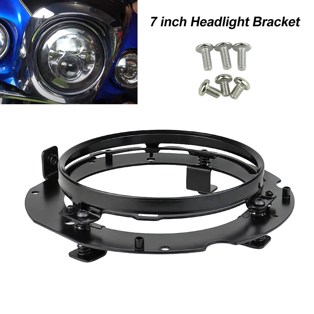 Black 7inch Led Headlight Mounting Bracket Fit For 1700 Voyager and 1700 Vaquero Motorcycle Accessories