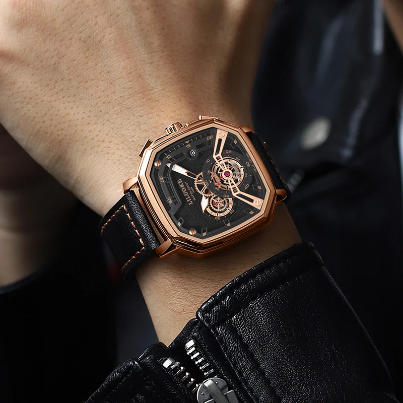 LILUOKE Man Watch Quartz Movement Waterproof Watches for Man Summer Watch Rejos Classic Model