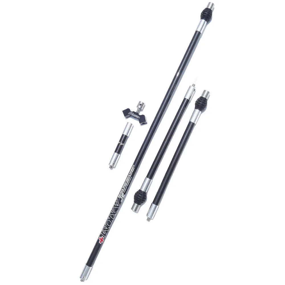 Archery Bow Stabilizer Rod Set – Carbon Fiber, 3-30 Inch Lengths, 5/16-24 Thread For Recurve & Compound Bows