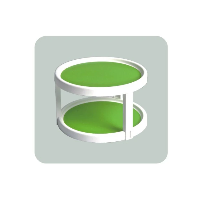 Модный пластиковый поворотный стол 25*3,8 см, белый, зеленый цвет