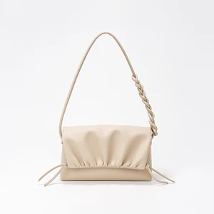 Custom Wholesale 2026 New Ladies Fashion Wrinkles Commuting Small Bags Genuine Leather Shoulder Crossbody Bag for Women