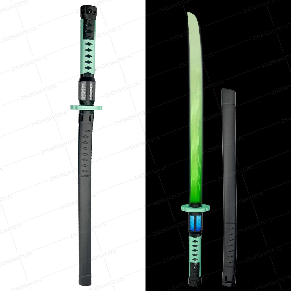Light-Up Toys Plastic Katana Sword LED Flashing Ninja Saber