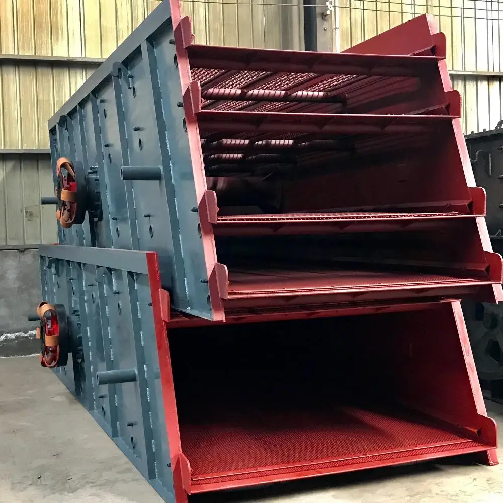 厂家供应移动式振动筛优质碎石机振动筛