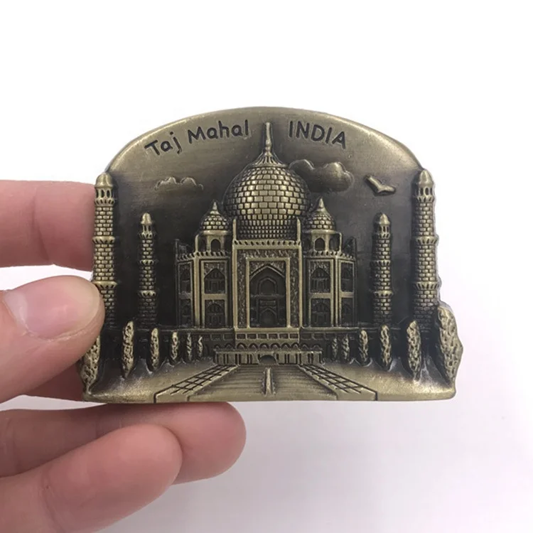 India Souvenir Metal Taj Mahal Card Holder for Office Stationary,Gifts 