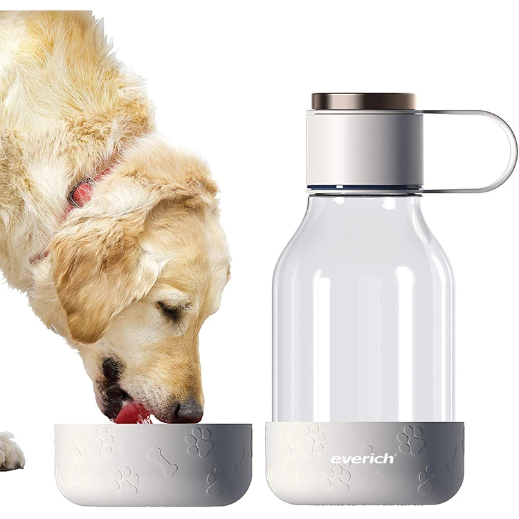 New Design Dog Water Bottle Dog Bowl Feeder Tritan Water Bottle With