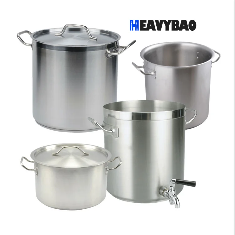 Heavybao Commercial Kitchenware Stainless Steel Cooking Pots