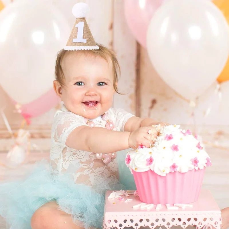 Decoration Anniversaire Enfant Chapeau 1er Anniversaire Bébé Fille
