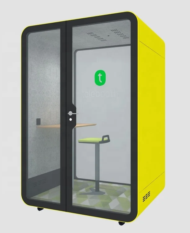 Telebooth Soundproof Phone Booth Acoustic Work Station  Dressing Room in Airport Changing Room Office Pods