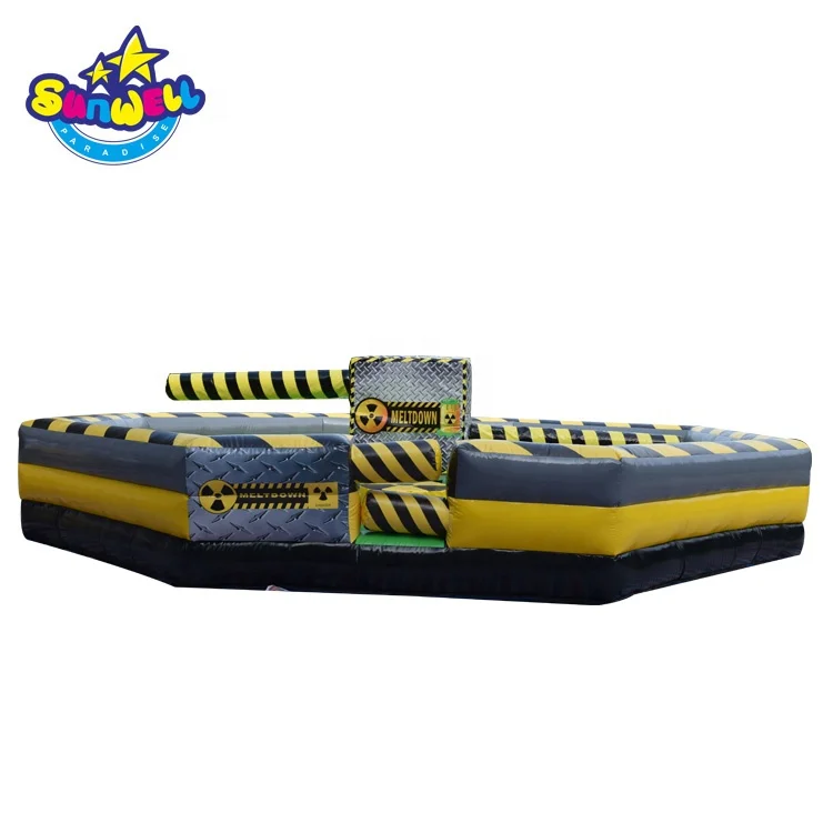 Carnival Game Inflatable Jumping Wipe Out Mechanical Meltdown for Last One Standing