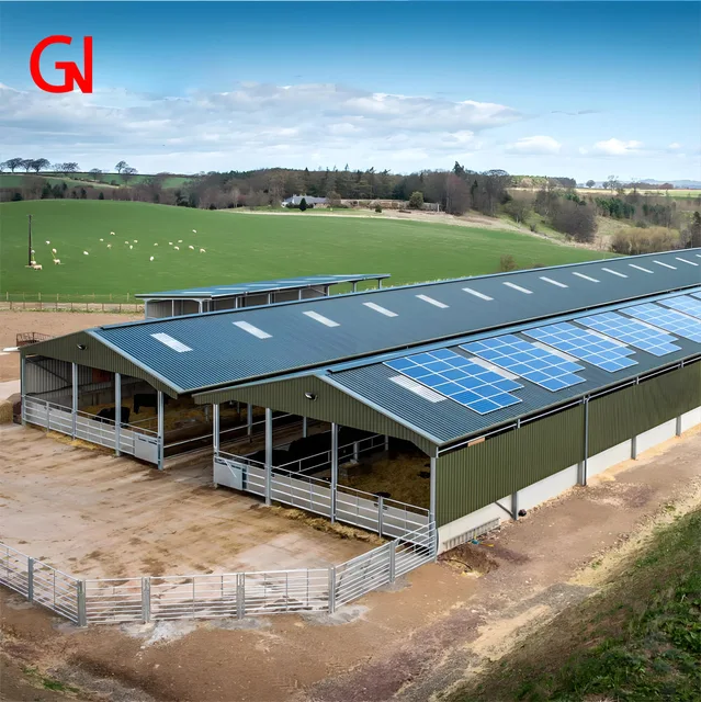 Made in China farm building housing shed cattle frame prefabricated farm steel structure metal cattle shed