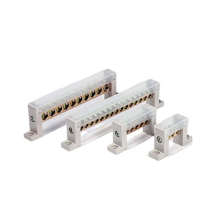 Factory Ground Electrical Screw Terminal Block Brass Neutral Earth Bar