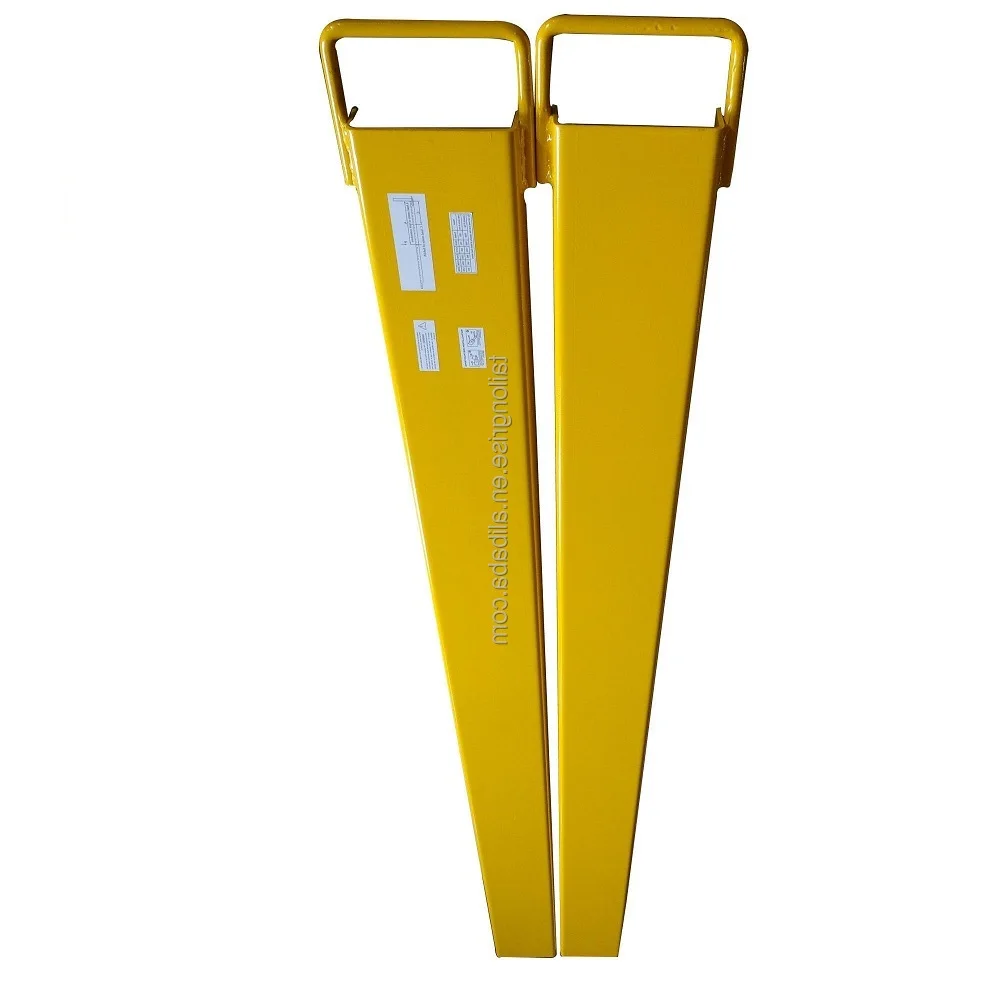 Fork Extensions Forklift Attachment Steel Slip on Extension Fork Tines Heavy Duty Forklift Slippers Fork Truck Loaders