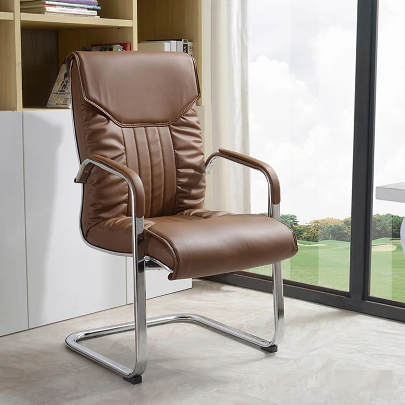 Modern Office Computer Manager Leather Visitor Chairs Seat Comfortable Conference Luxury Executive Chair Furniture Set Wholesale image 4