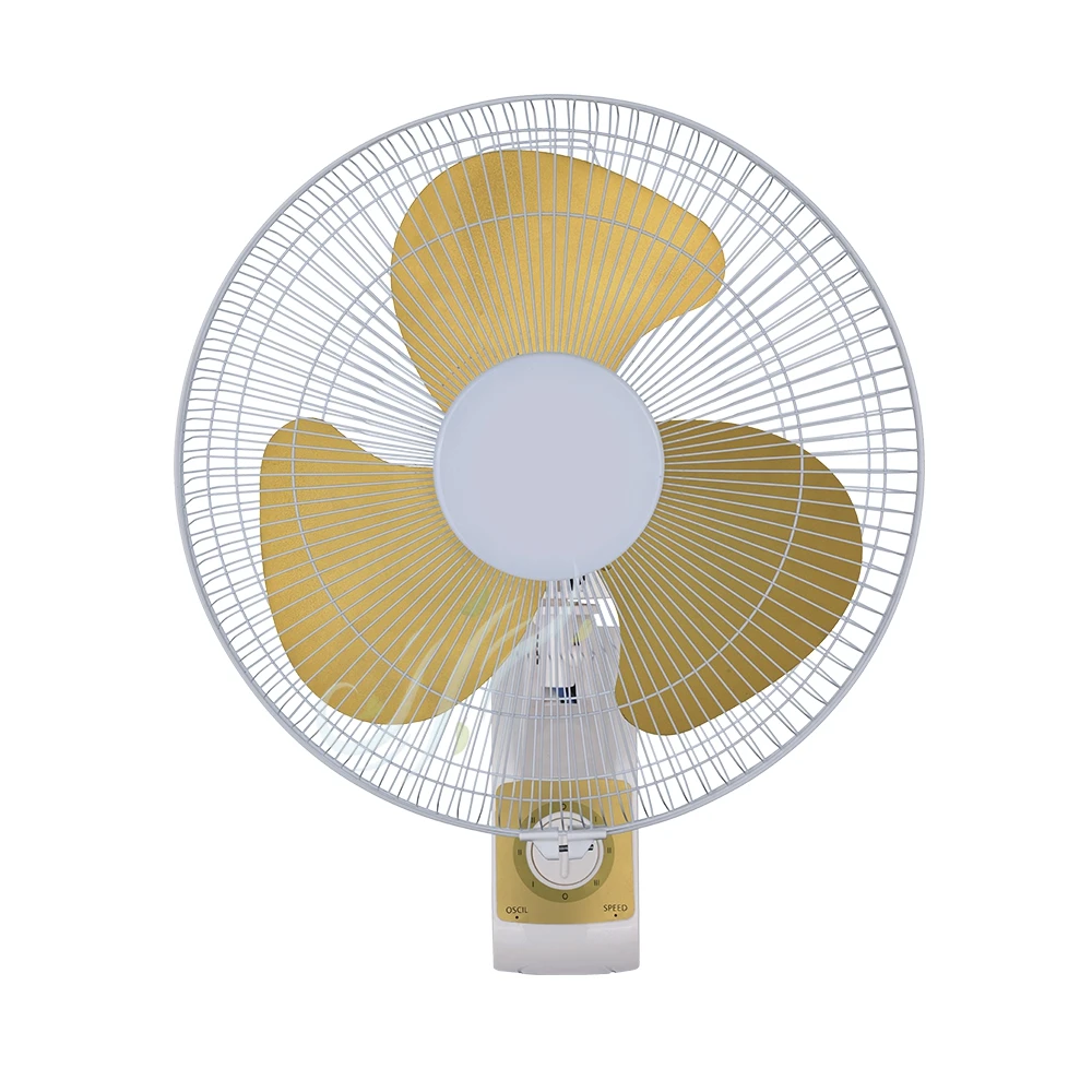 ETL IEC CB Approved Plastic Blade 3 Speed Choosable 16" Wall Mounted Oscillating Fan