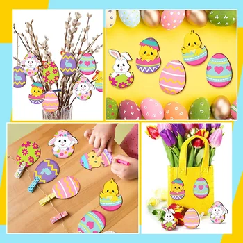 24PCS Funny DIY Spring Wooden Crafts Unfinished Wood Cutouts Pieces to Paint  - China Wooden Cutouts and Wooden Spring Cutouts price