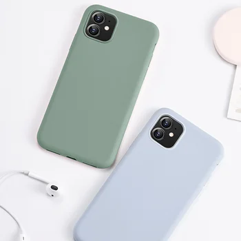 Slim Candy Color Frosted Matte Custom Rubber Silicone Phone Case For Iphone 11 Pro Max X XS XR 7 8 Plus