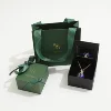 Deep Green box with paper bag