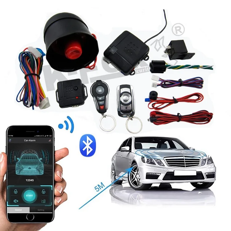 Universal 12v Car Remote Central Lock Car Alarm Security System Anti Hijacking Car Alarms With