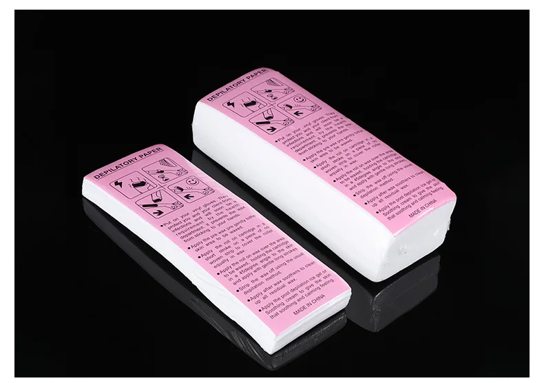 Waxing Strips Hair Removal Wax Paper For Roll On Wax Heater 100pcs Non