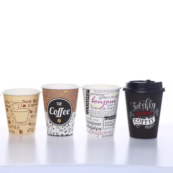 Disposable Coffee Cups with Lids and Straws - 8oz-16 oz Hot Paper Coffee Cup with Lid To Go for Beverages Espresso Tea Ins