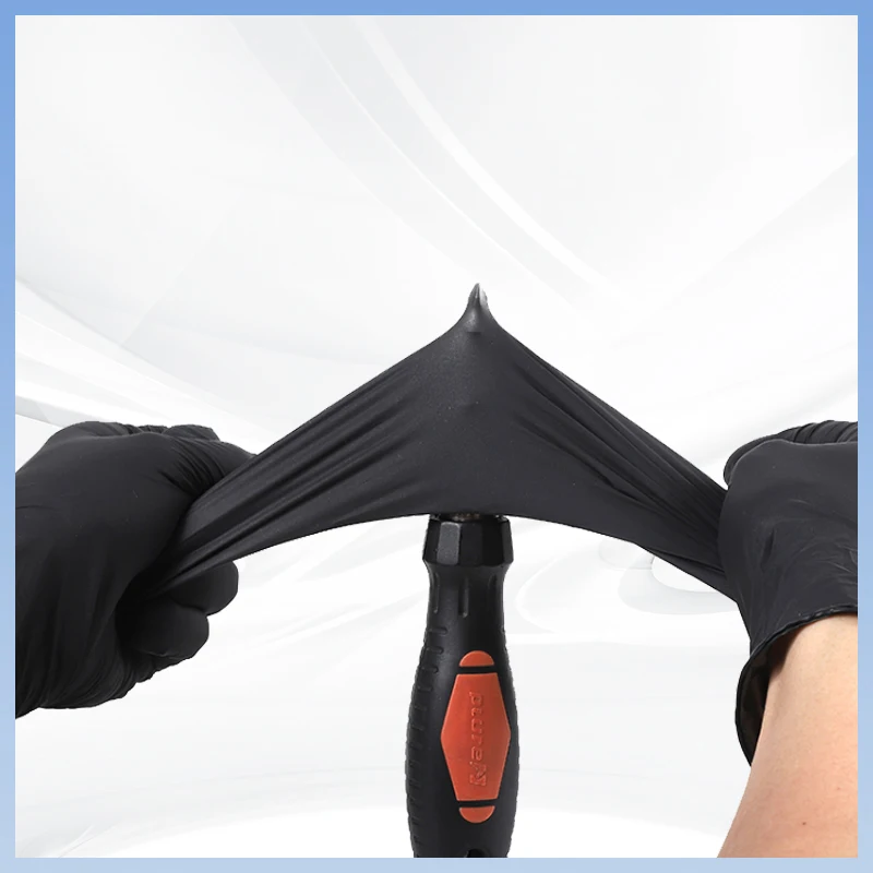 Black Nitrile Gloves For Catering Hygiene Household Cleaning Buy