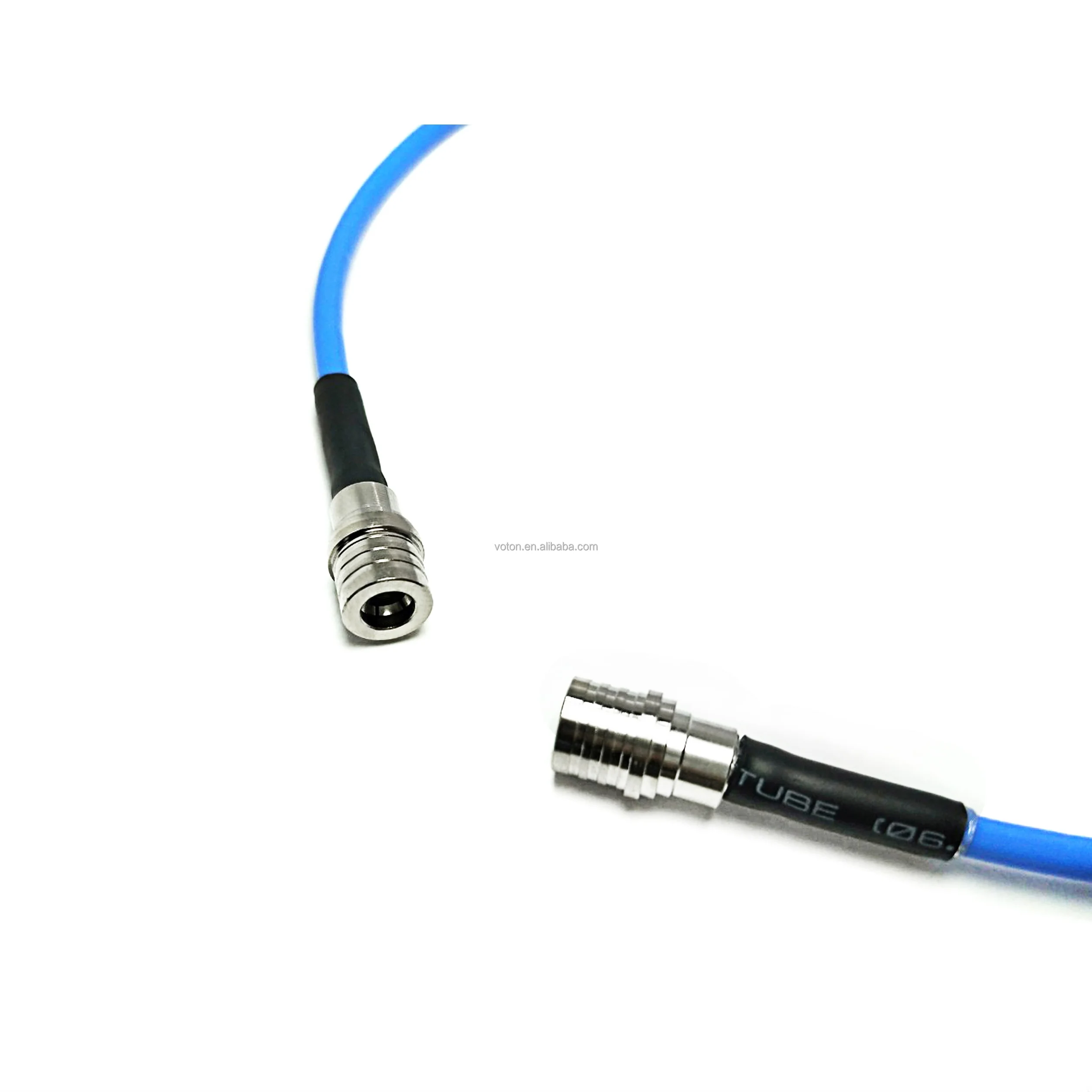 High frequency QMA Male Plug to QMA Male plug Coaxial Cable RG402 Wire Extension Pigtail RF Coax Cable assembly details
