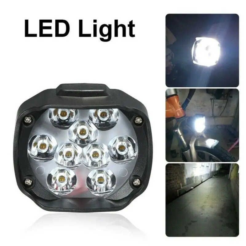 Мотоциклетные фары с 9 светодиодными лампами 15 Вт DC12V супер яркие противотуманные лампы Белый свет работы 1500LM 6500K белый вождения точечные светильники