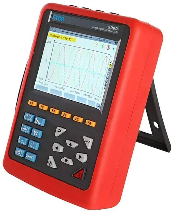 Power Quality Analyzer Digital Energy Meter Etcr5000 3 Phase Multi