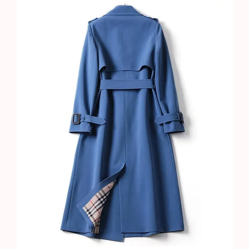 2023 Wholesale Elegant Manteau Femme Women's Belted Long Mid Jacket ...