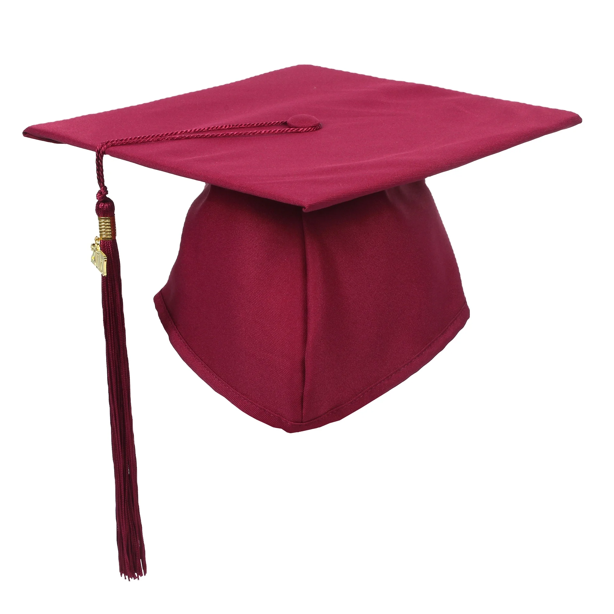 maroon graduation cap