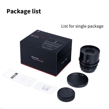 7Artisans 25mm T1.05 Large Aperture Manual Focus Vision Cine Lens for E/R/L/FX/M43 Compatible with Sony E-Mount Camera product image