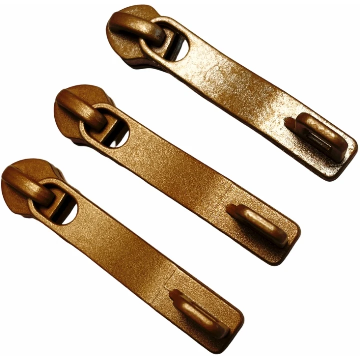 Reverse Coil Zipper Metal Slider With Topmounted Lock For Digit