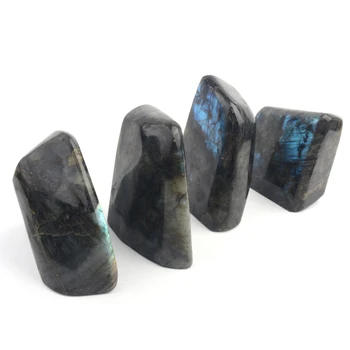 Wholesale flash natural rock labradorite polished Irregular shape stones free form for decoration