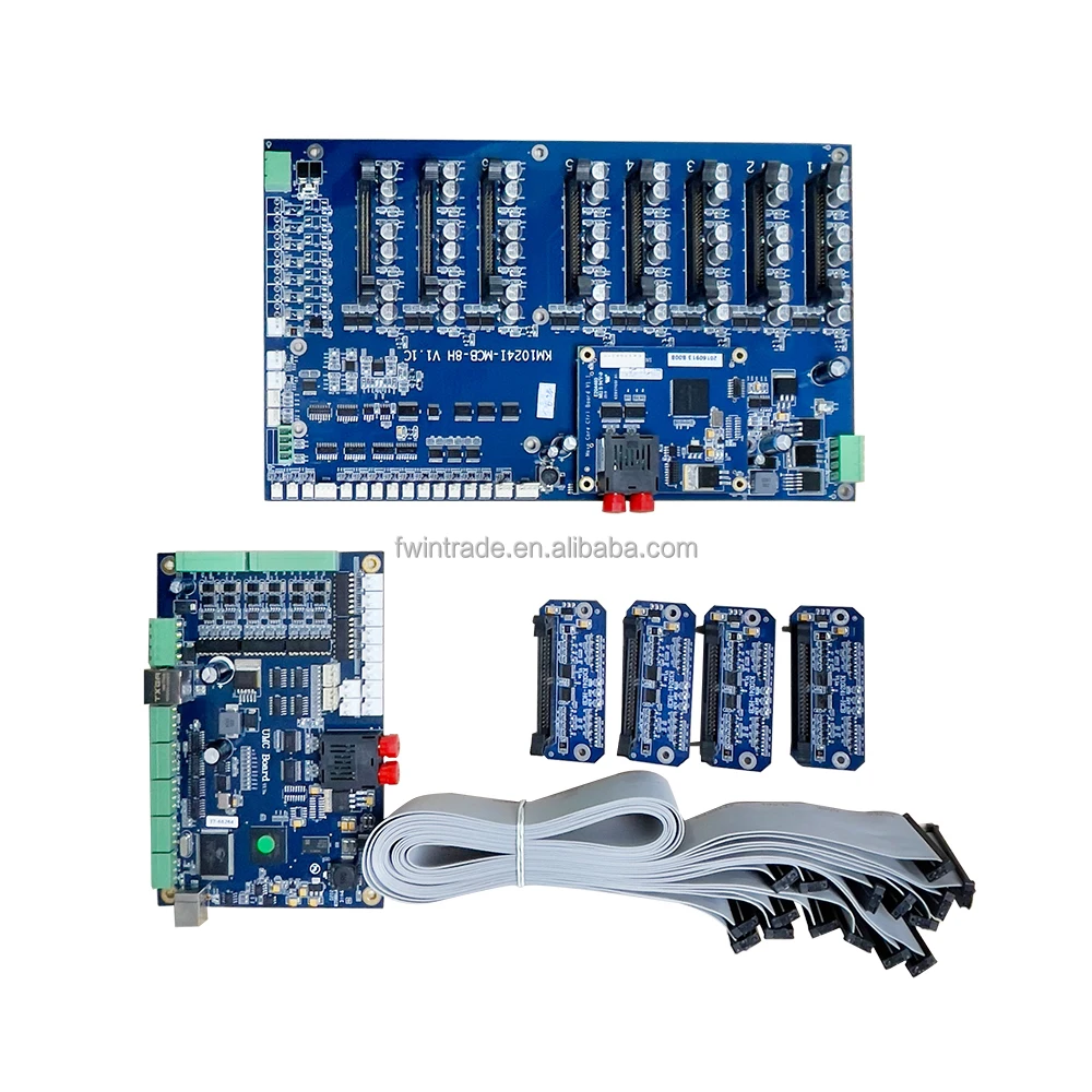 Konica 1024i Convert Update Kit With KM 1024i Head  4 Heads 8 Head Whole Set Board for Allwin Flora Inkjet Printer
